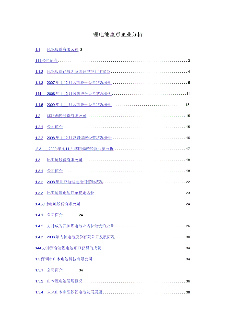 锂电池重点企业分析.docx_第1页