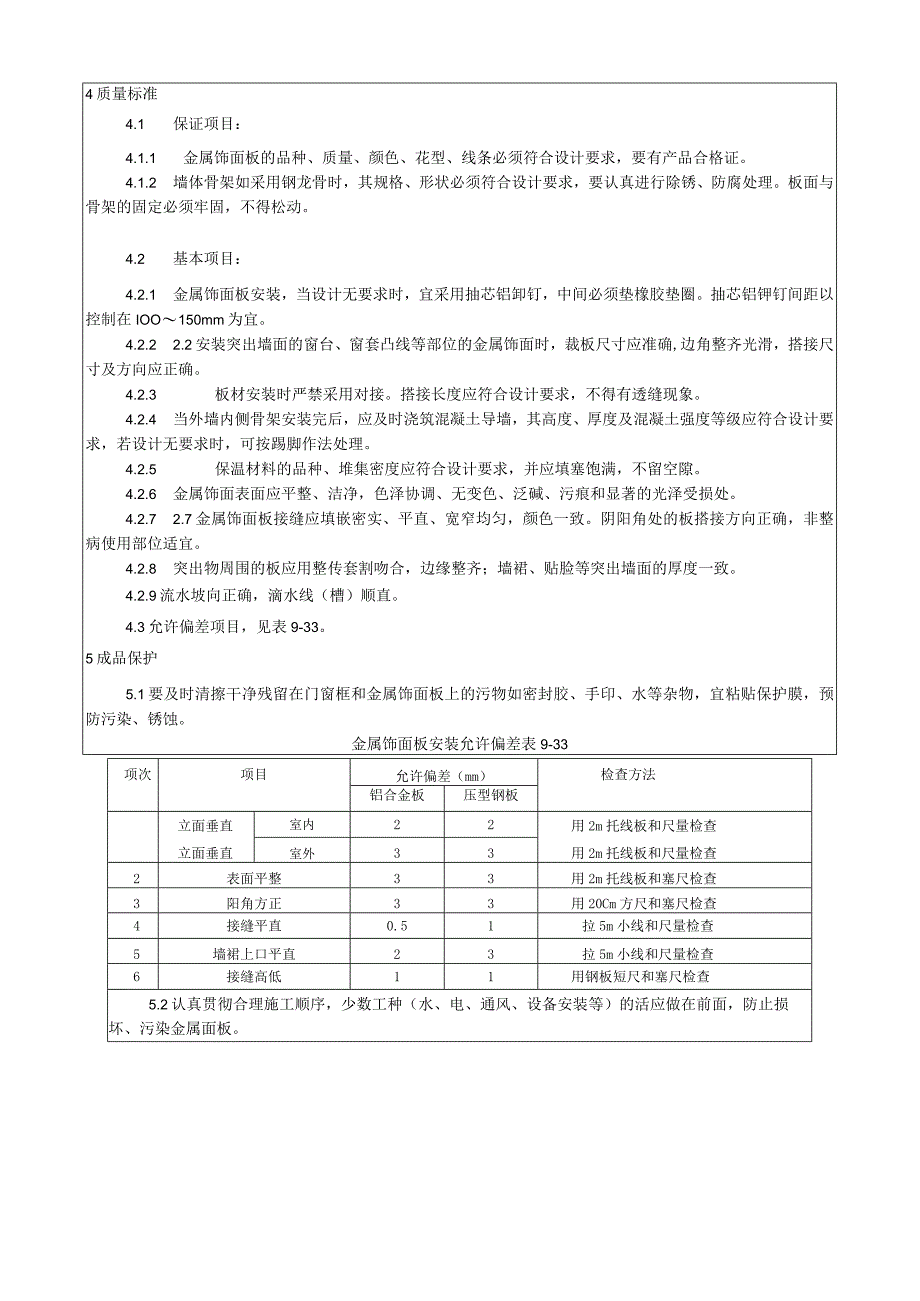 金属饰面板安装工艺技术交底.docx_第3页