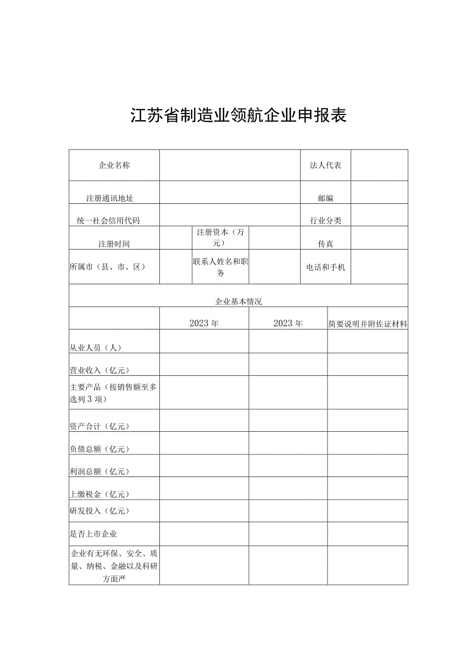 江苏省制造业领航企业申报表.docx_第1页