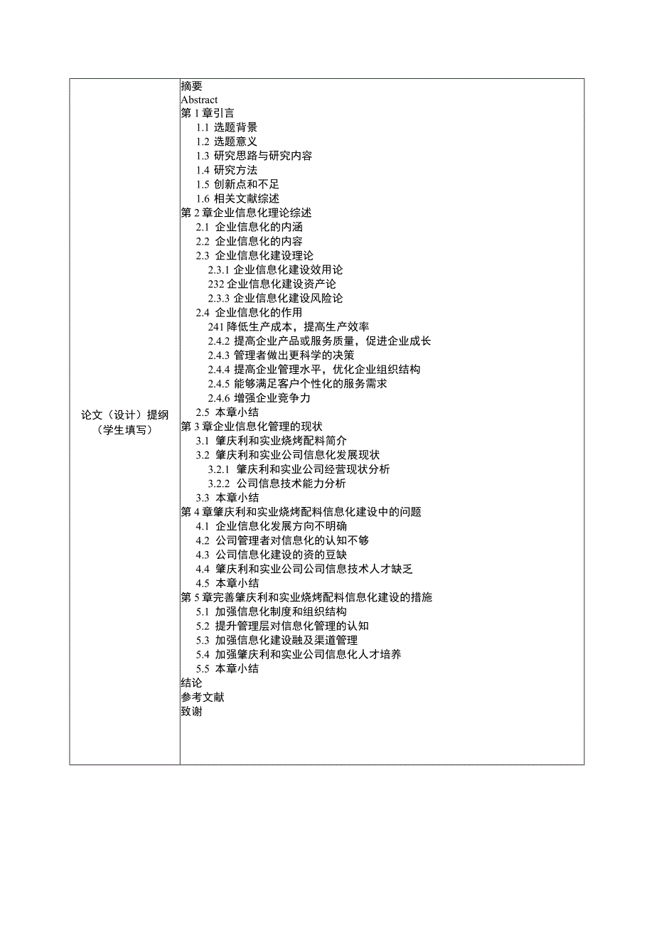 【2023《浅析利和实业烧烤配料公司企业信息化建设》论文任务书】.docx_第2页