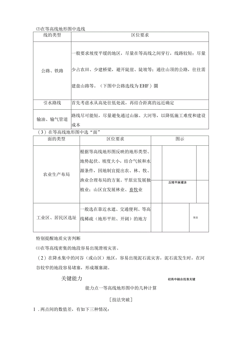 学案3 等高线地形图的应用公开课教案教学设计课件资料.docx_第3页