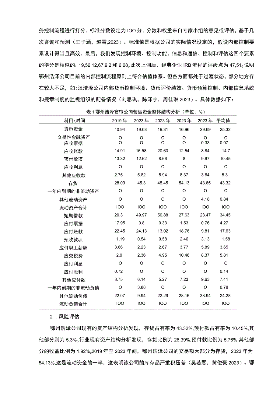 【2023《鄂州浩泽窗帘企业内部控制问题及完善建议》7100字】.docx_第3页