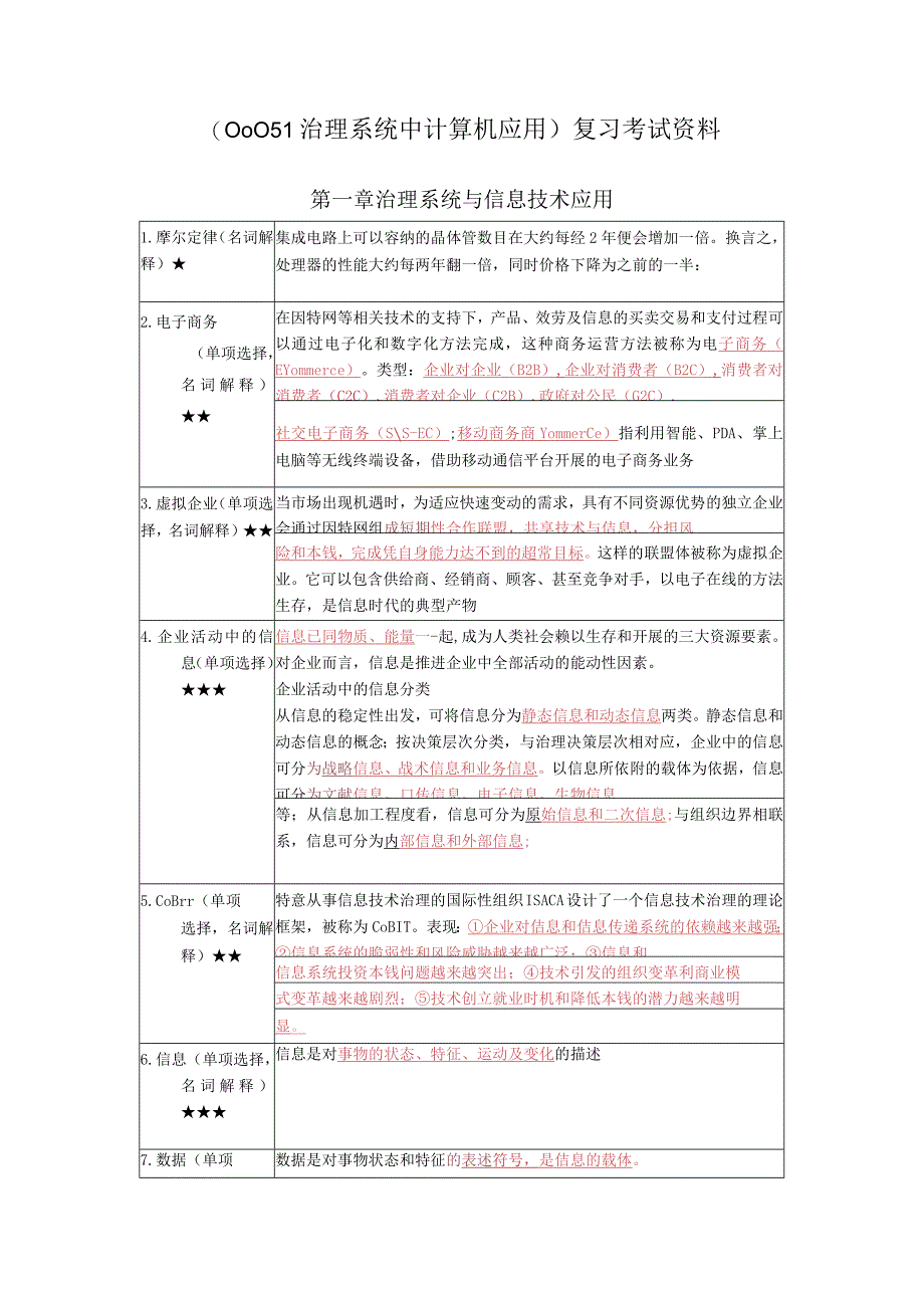 《管理系统中计算机应用》复习考试资料.docx_第1页