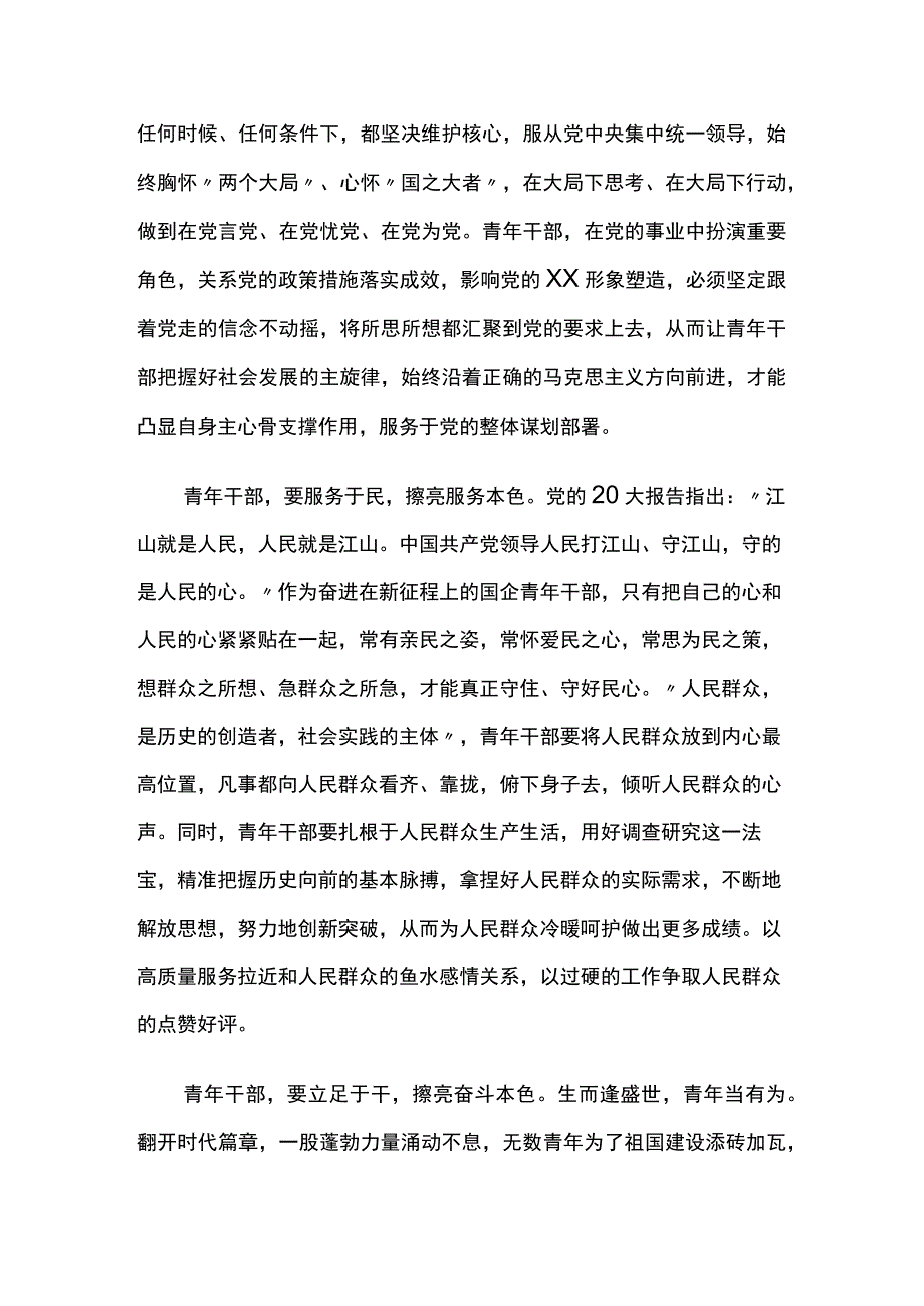 扛起时代重担彰显青年本色研讨交流发言两篇.docx_第2页