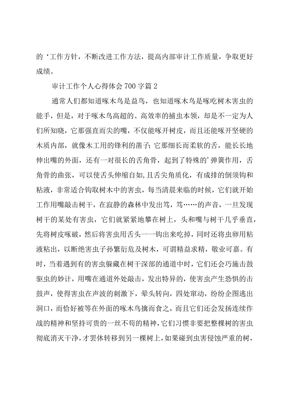 审计工作个人心得体会700字（16篇）.docx_第3页