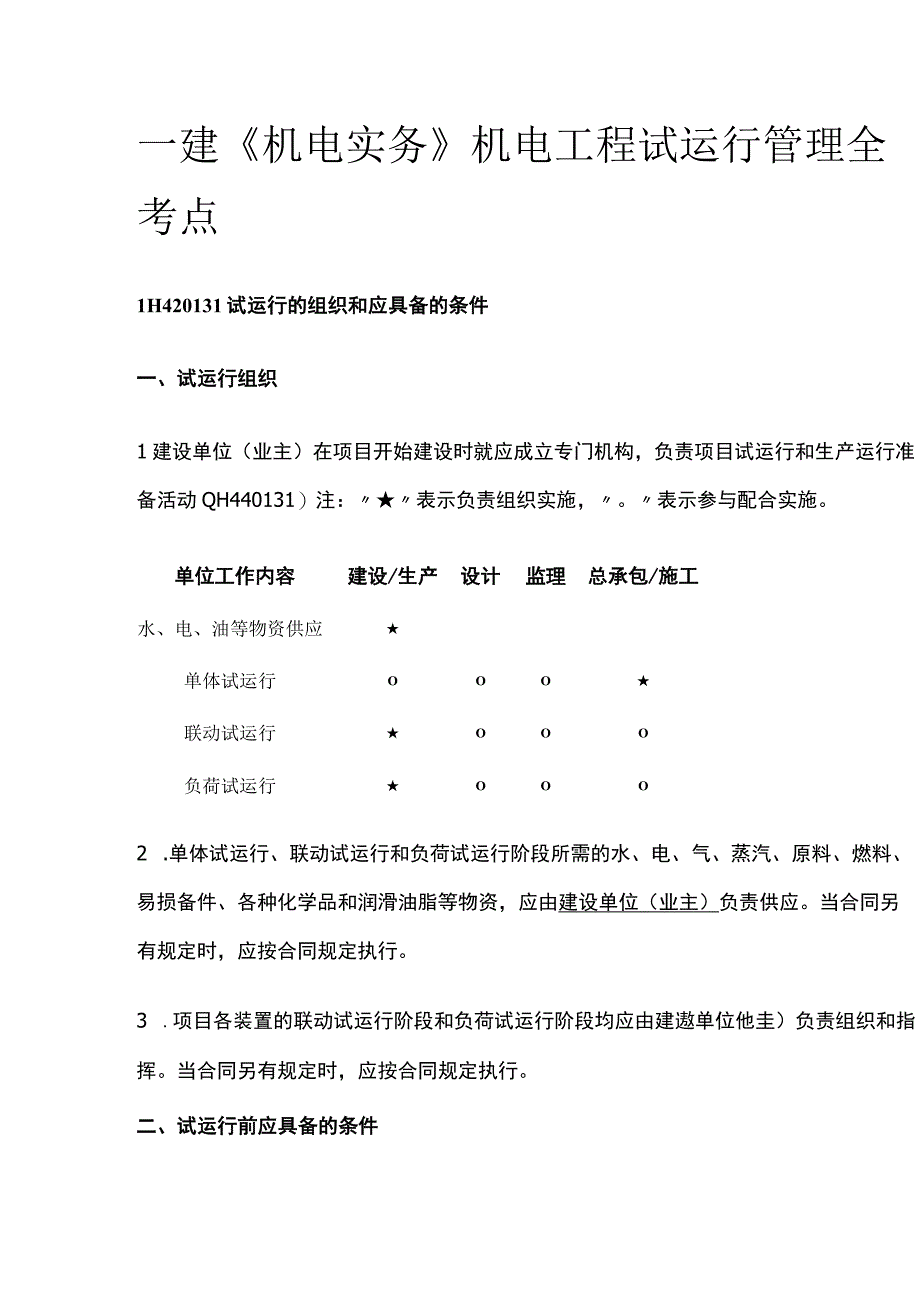 一建《机电实务》机电工程试运行管理全考点.docx_第1页