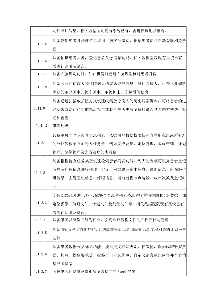 肿瘤智能放疗信息管理系统项目建设技术要求.docx_第2页