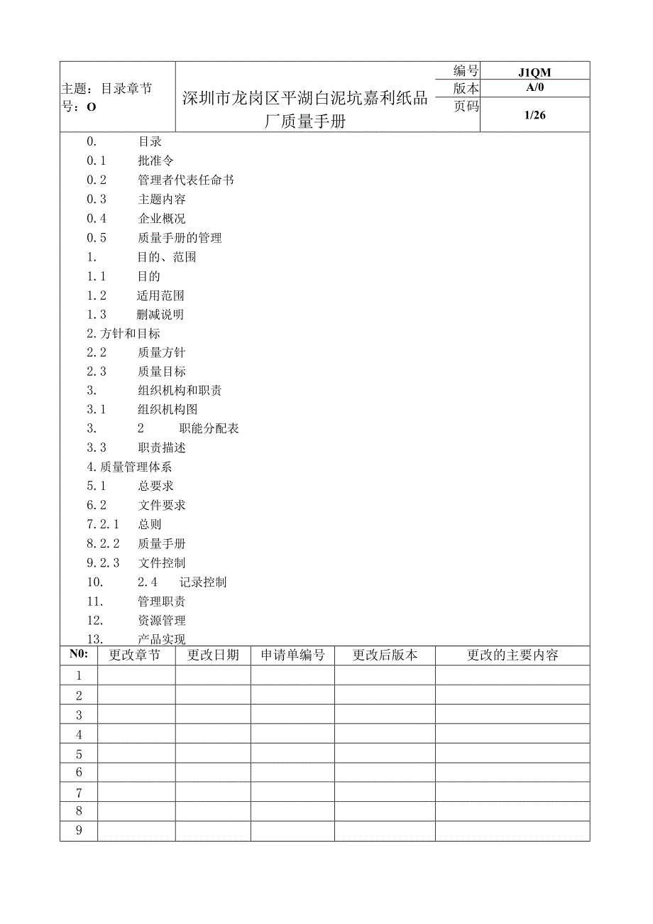 嘉利纸品厂质量手册.docx_第2页