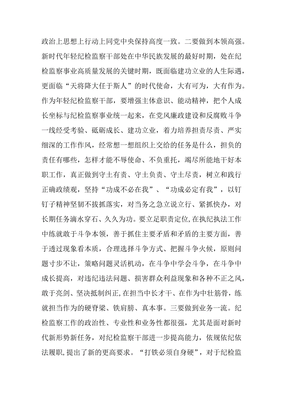 某纪检监察干部在教育整顿“检视整治”环节专题研讨交流会上的发言提纲.docx_第3页