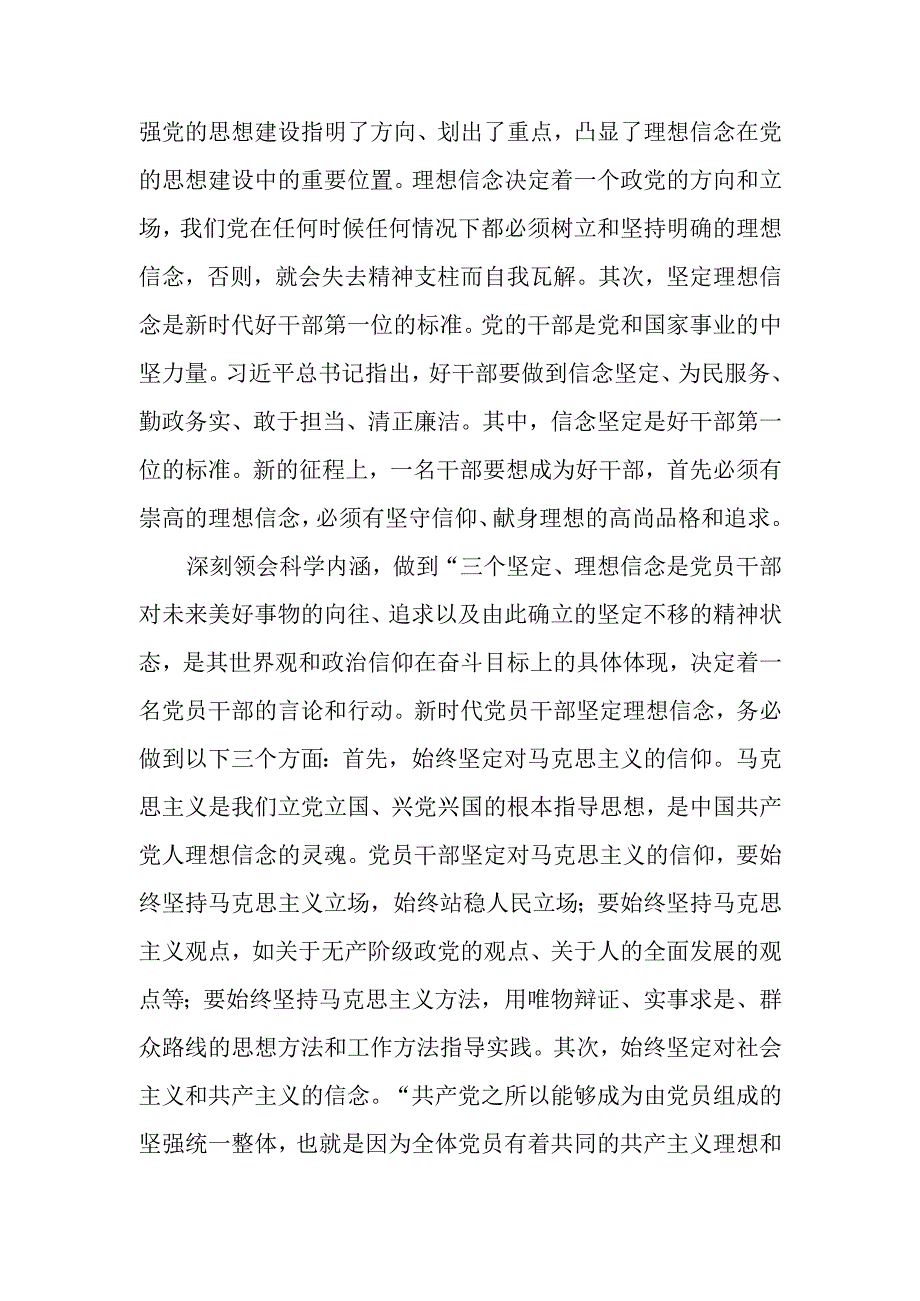 研讨发言：筑牢理想信念 自觉做新思想的坚定信仰者和忠实实践者.docx_第2页