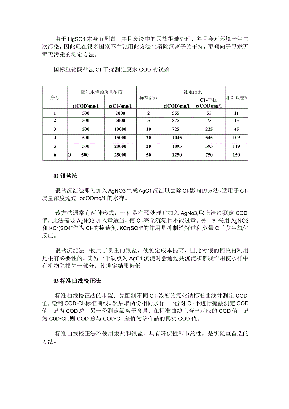 测定COD时如何消除氯离子含量过高的影响？.docx_第2页