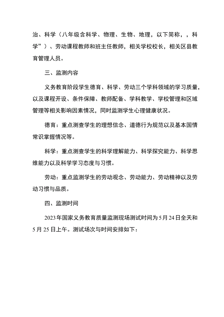 2023学校迎接国家义务教育质量监测告级家长书.docx_第3页