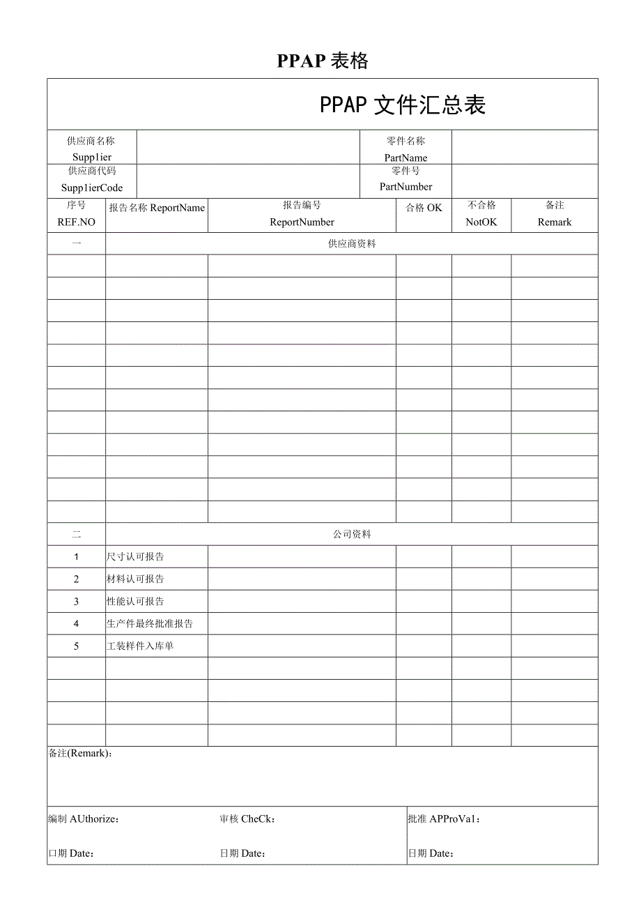 PPAP表格.docx_第1页