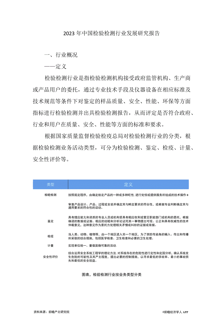 2023年中国检验检测行业发展研究报告.docx_第1页