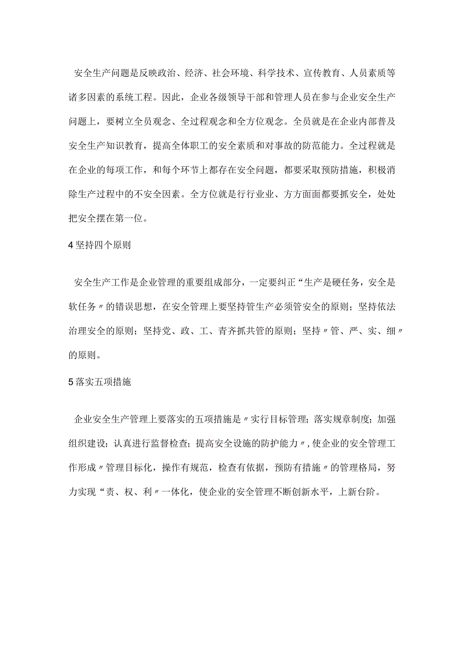 企业安全生产“一、二、三、四、五”管理法模板范本.docx_第2页