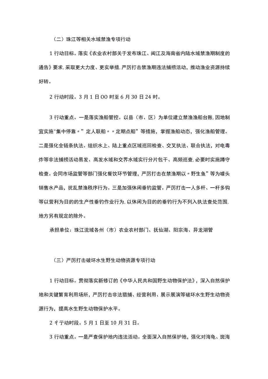 云南省“中国渔政亮剑2023”系列专项执法行动方案.docx_第3页