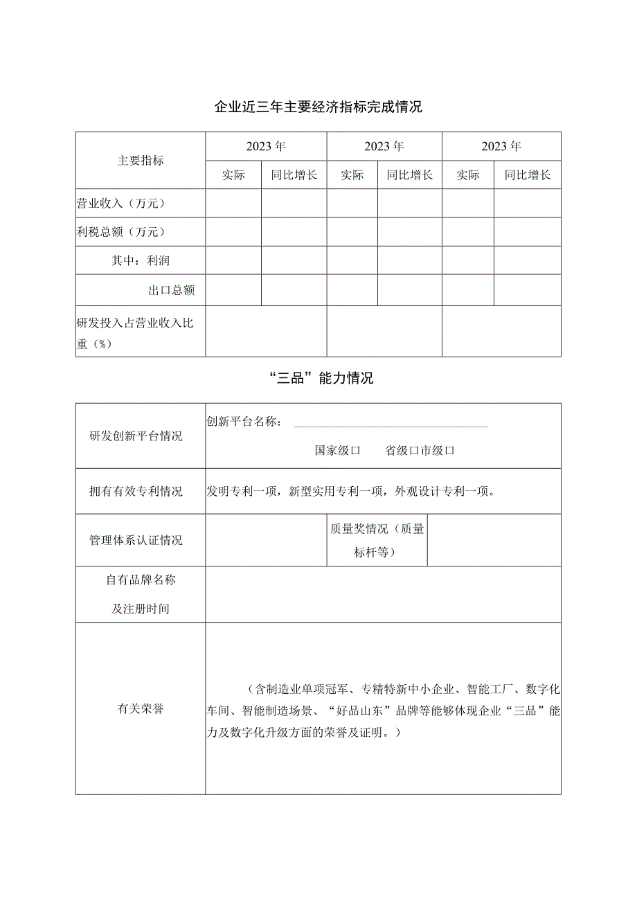 山东省轻工纺织行业数字“三品”示范企业申报表.docx_第3页