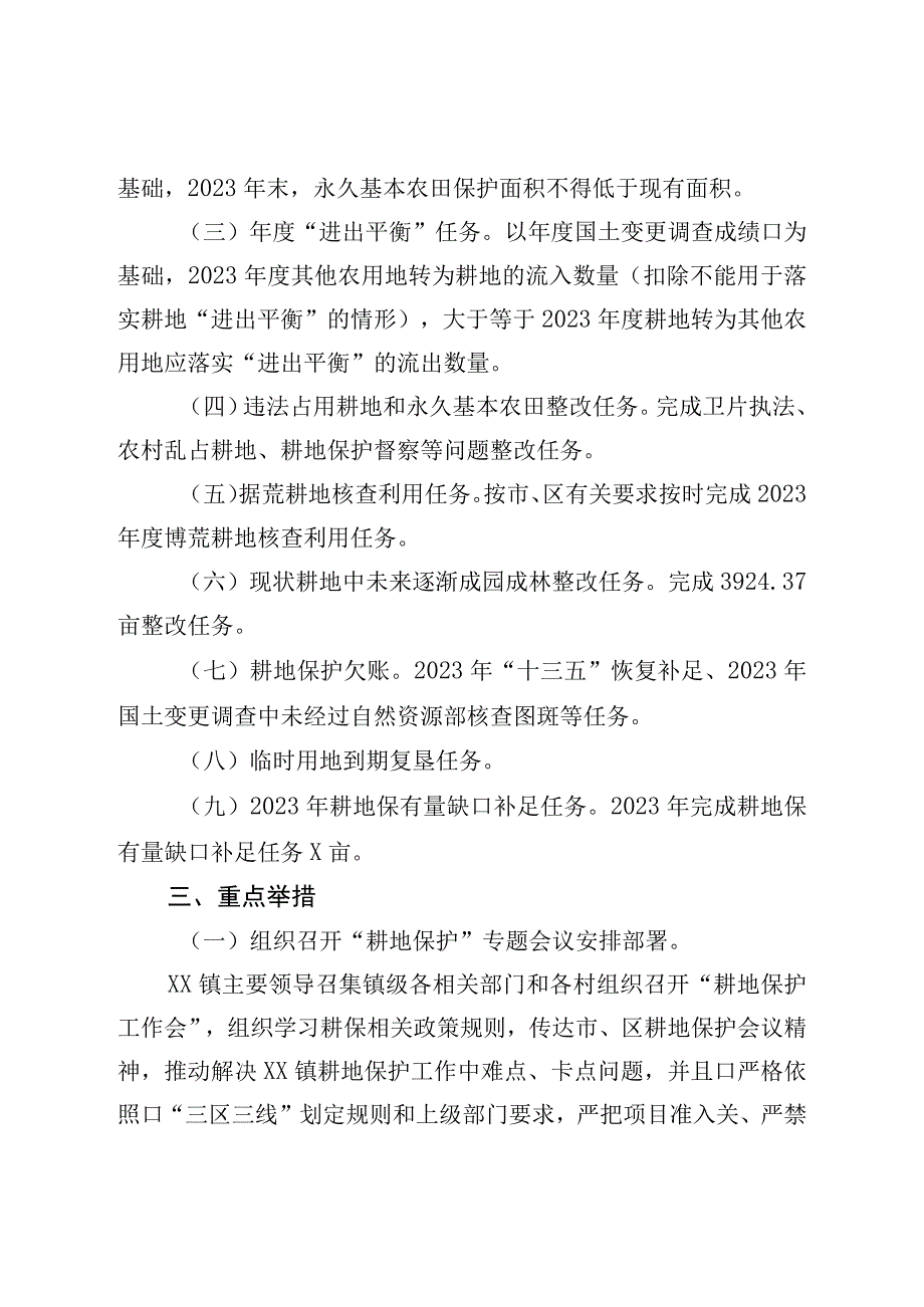 镇2023年度坚守耕地红线工作实施方案.docx_第2页