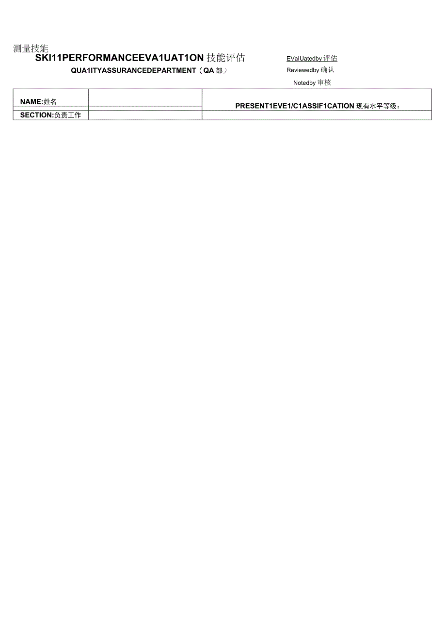 最新版技能评估.docx_第1页