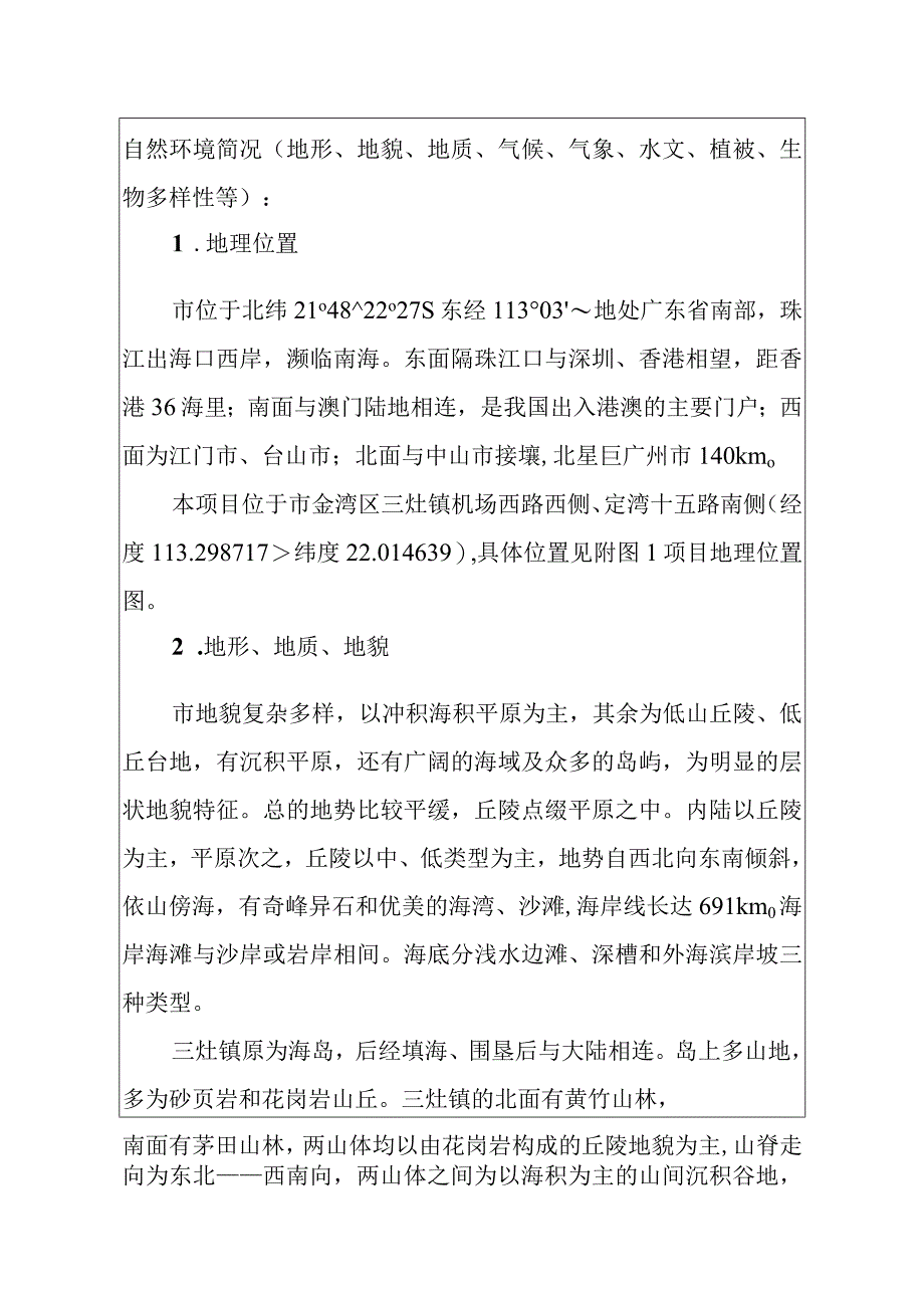 太阳能光伏建筑一体化及节能幕墙节能门窗生产基地建设项目所在地自然环境社会环境简况.docx_第2页