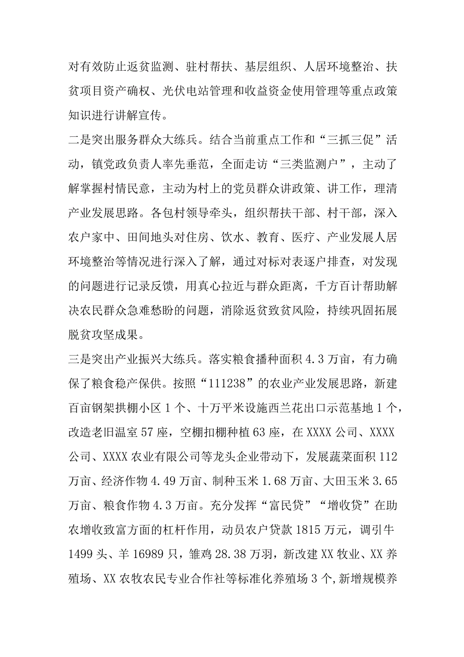 关于某镇关于开展乡村振兴“岗位大练兵、业务大比武”活动情况的报告.docx_第2页