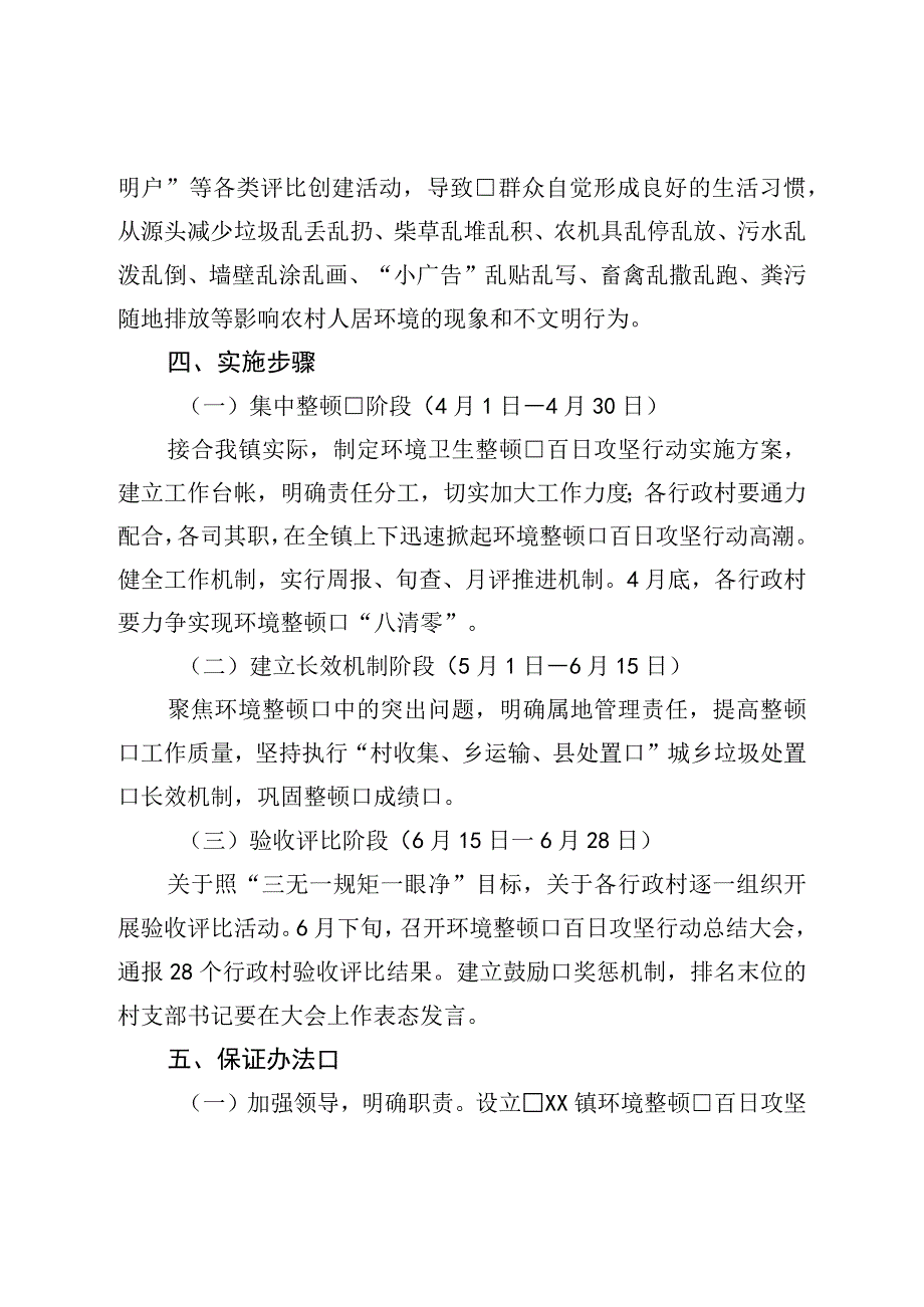 镇环境整治百日攻坚行动实施方案.docx_第3页