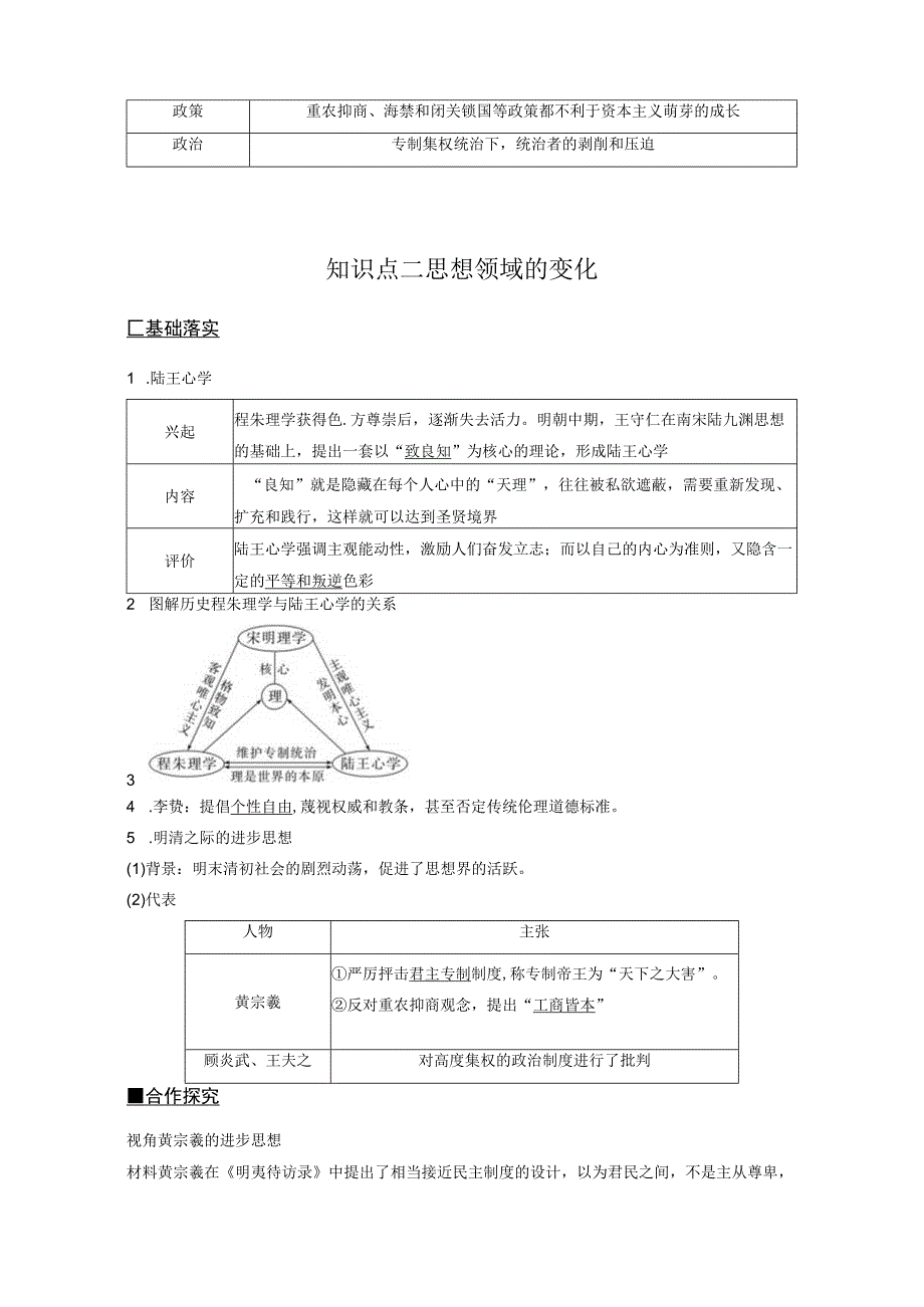 2023-2024学年统编版必修纲要上册第15课 明至清中叶的经济与文化（学案）.docx_第3页