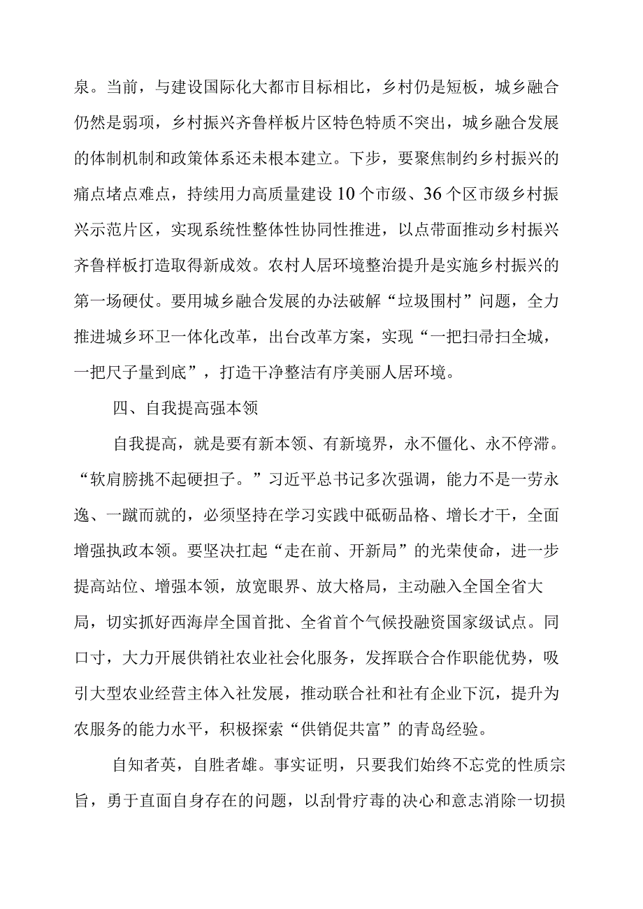 2023年主题教育专题读书班专题心得感悟研讨发言.docx_第3页