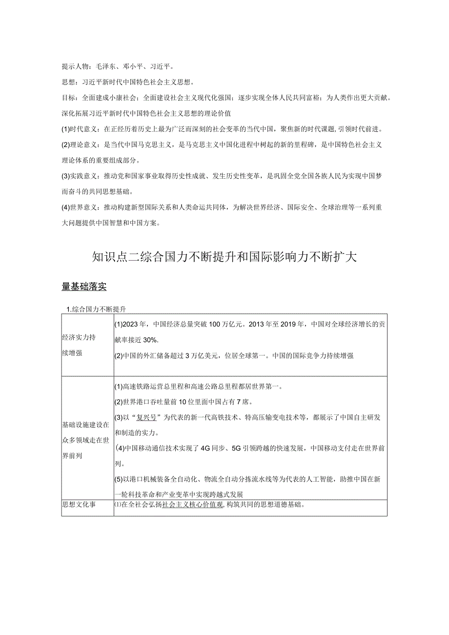 2023-2024学年统编版必修纲要上册第29课 改革开放以来的巨大成就（学案）.docx_第3页