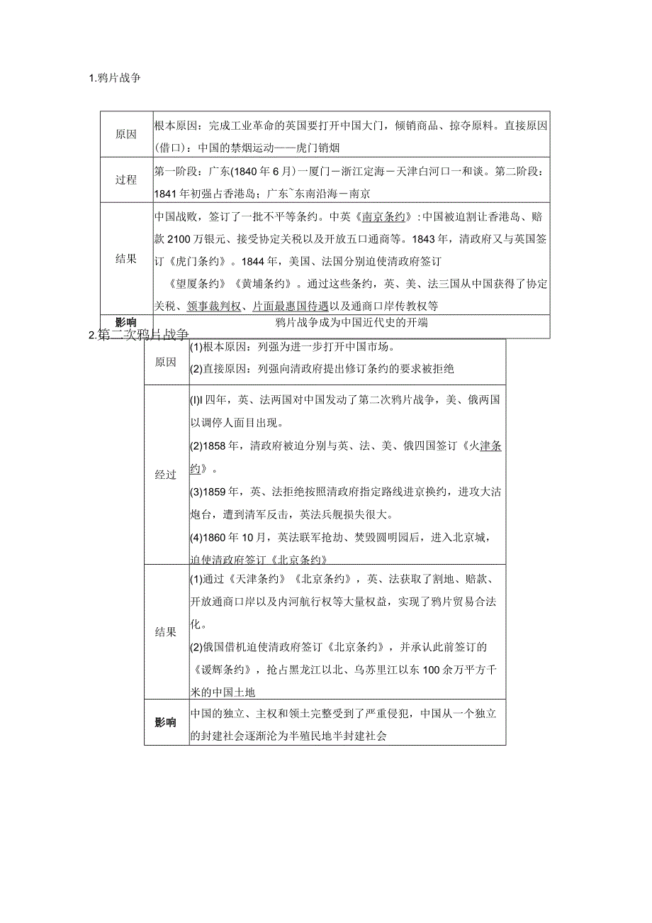 2023-2024学年统编版必修纲要上册第16课 两次鸦片战争（学案）.docx_第3页