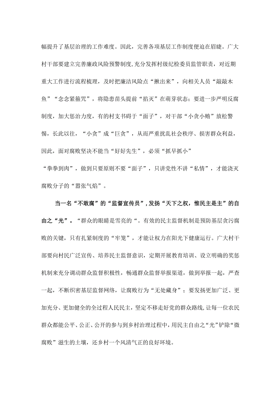 乡村干部反腐倡廉座谈发言稿.docx_第2页