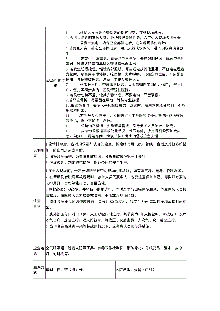 【06】有限空间作业事故现场处置方案.docx_第2页