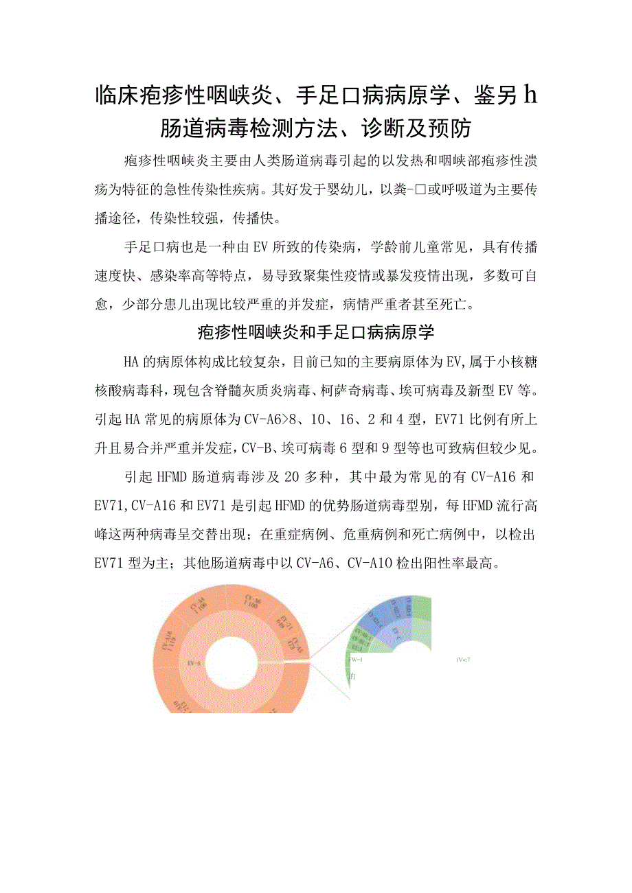 临床疱疹性咽峡炎、手足口病病原学、鉴别、肠道病毒检测方法、诊断及预防.docx_第1页