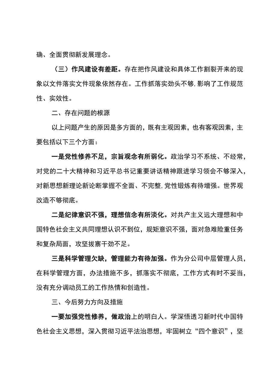 东港石油公司纪检巡察干部党性分析报告2.docx_第2页