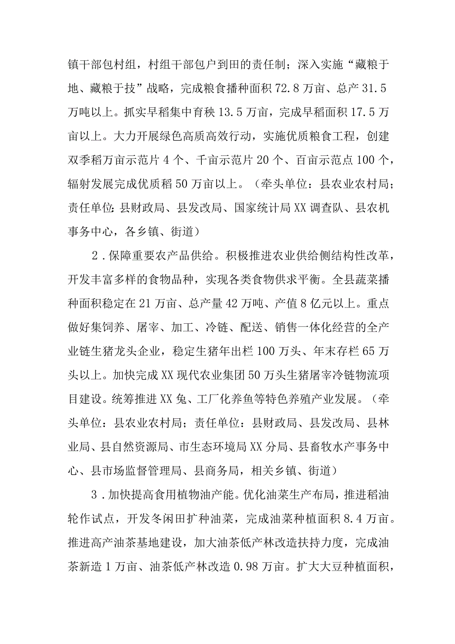 XX县做好2023年“三农”工作扎实推进乡村振兴的实施意见.docx_第2页