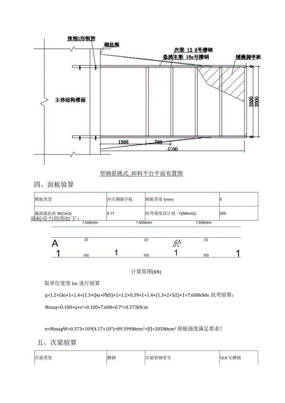 型钢悬挑卸料平台计算书.docx_第2页