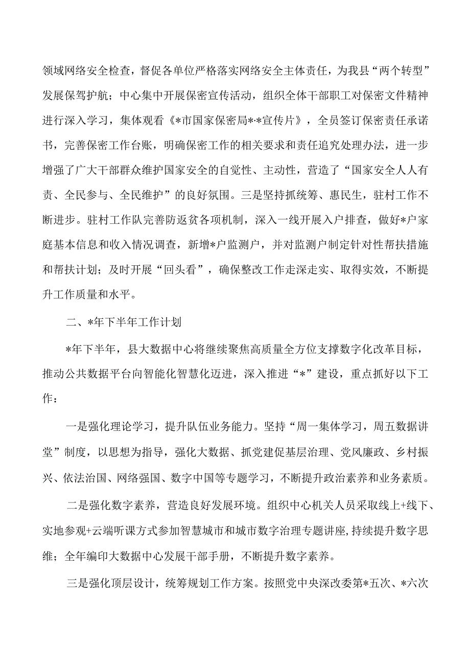 大数据中心半年工作总结.docx_第3页