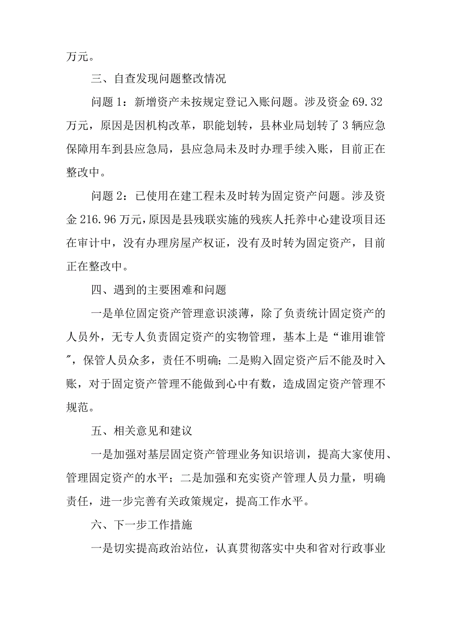 单位国有资产自查报告范文六篇.docx_第3页