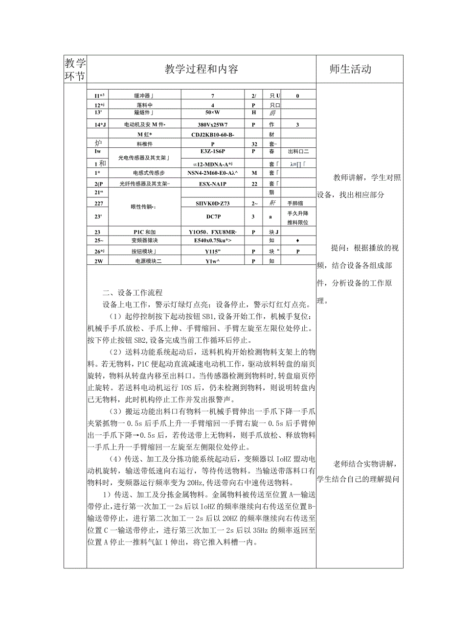 典型机电设备安装与调试 西门子 第3版 教案 项目十一 自动送料生产加工设备的组装与调试.docx_第2页