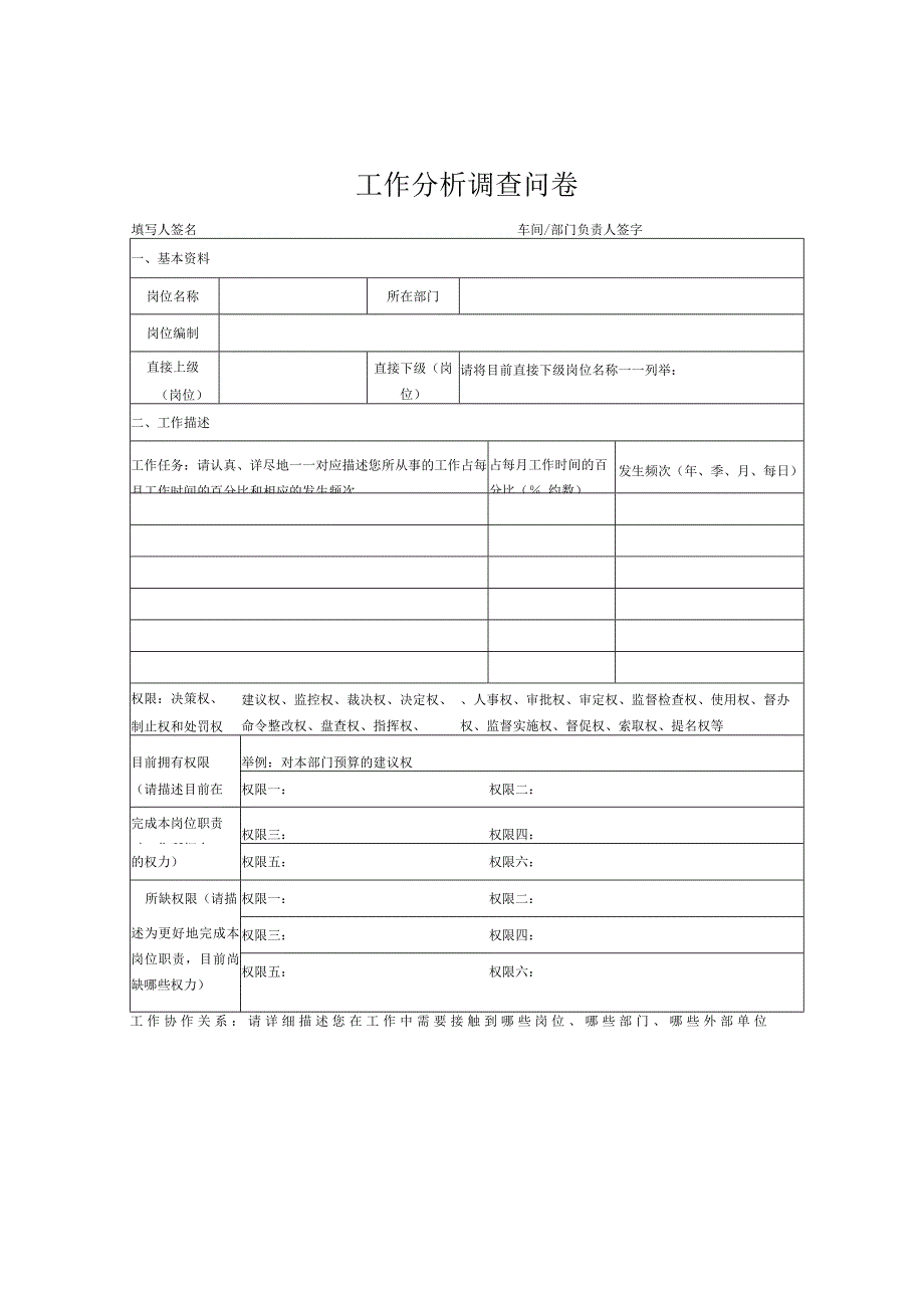 工作分析调查问卷.docx_第1页