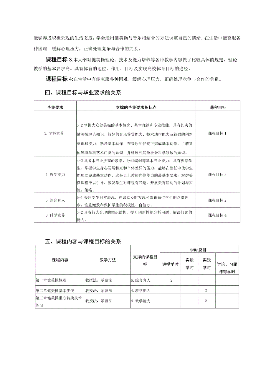 大学体育二（健美操）教学大纲.docx_第2页