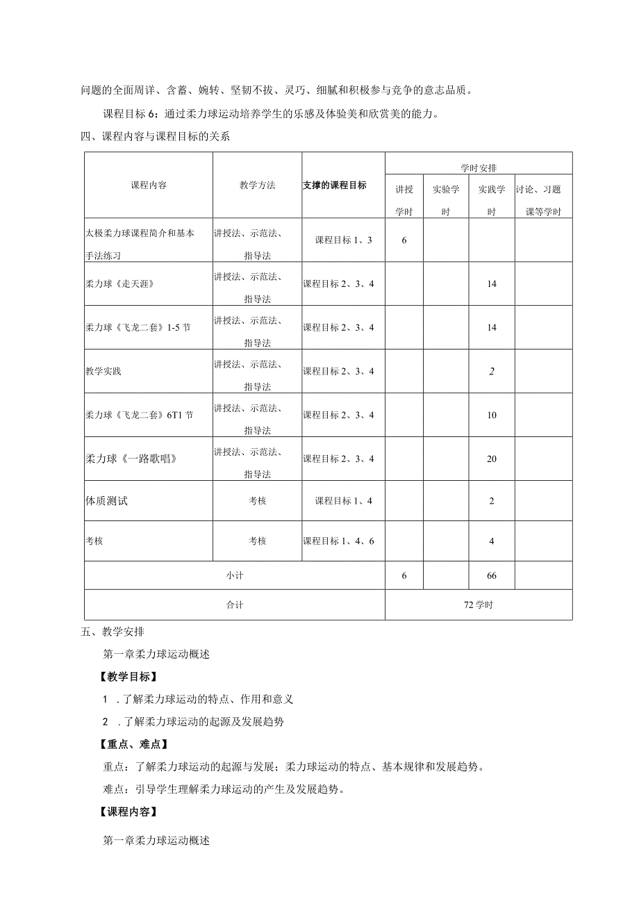 大学体育三、四（太极柔力球)教学大纲.docx_第2页