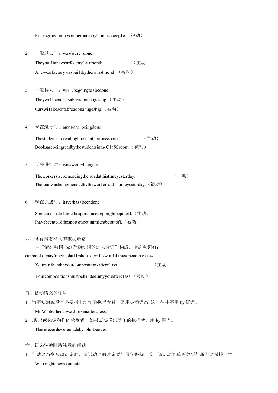 初中语法之被动语态.docx_第2页