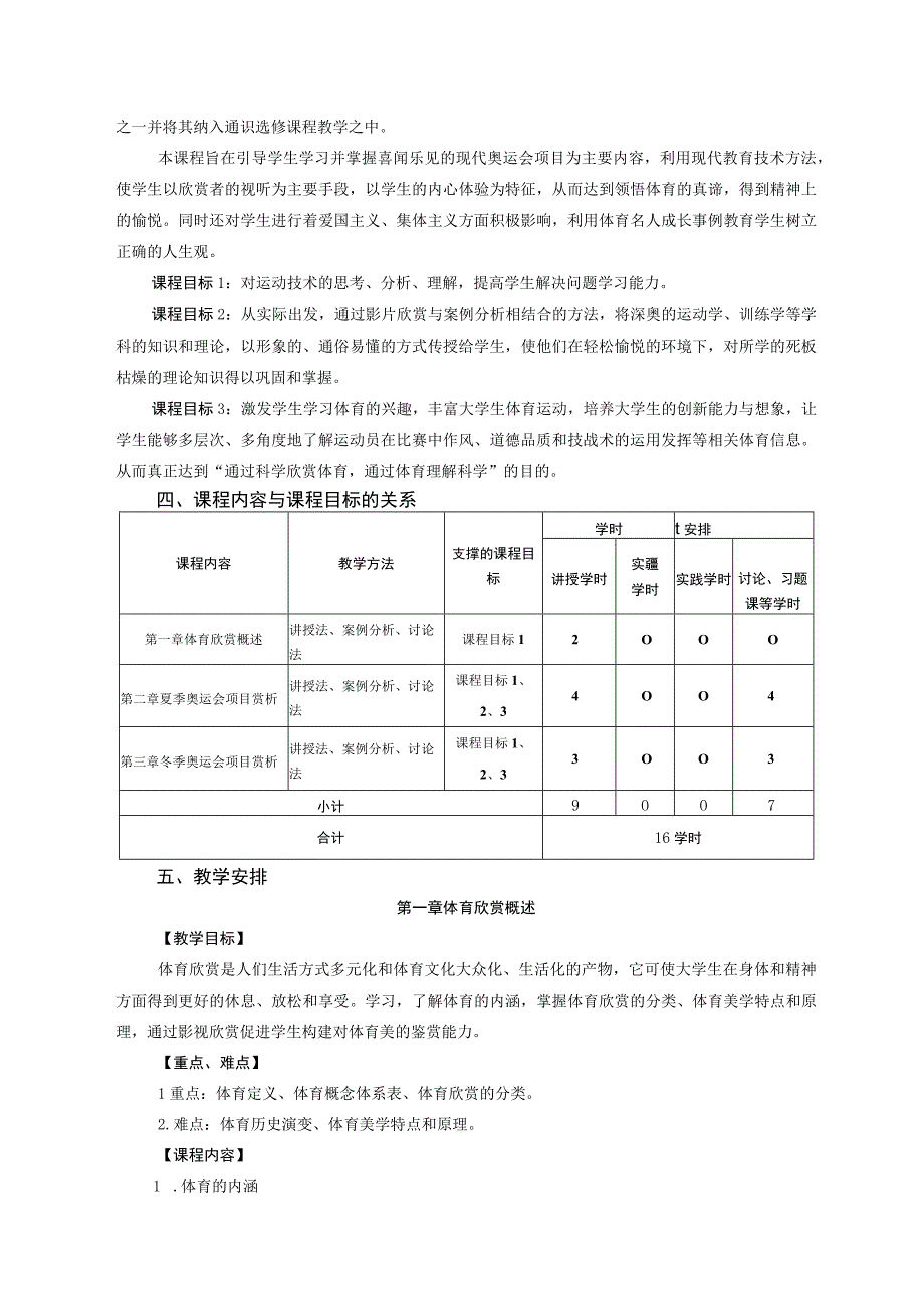 通识教育选修课体育赏析教学大纲.docx_第2页