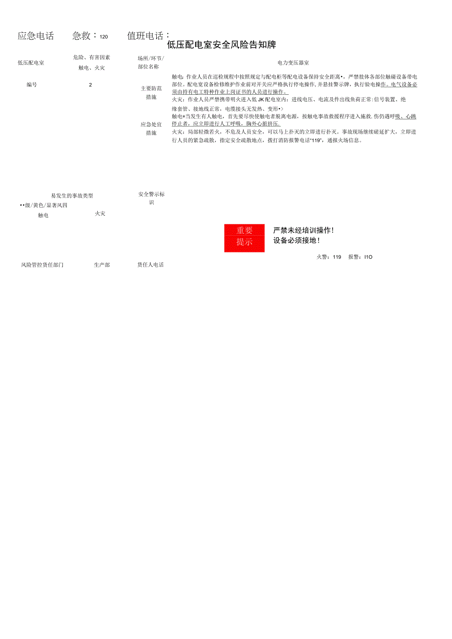 隆美尔塑料制品生产车间安全风险告知牌.docx_第2页