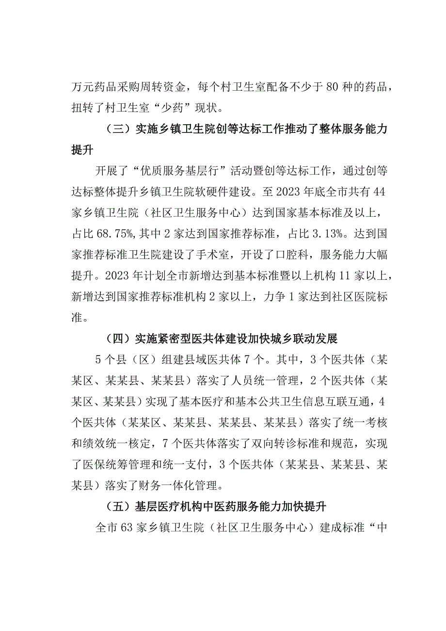 某某市基层医疗卫生服务体系建设情况的调研报告.docx_第3页