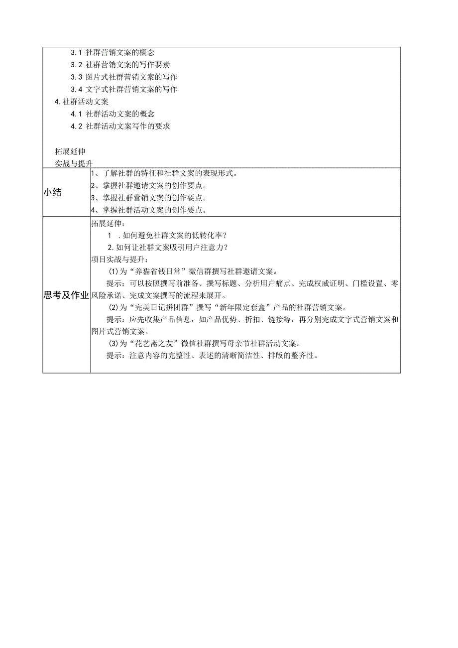 新媒体文案写作实战教程（微课版）教案 项目五 社群文案写作.docx_第2页