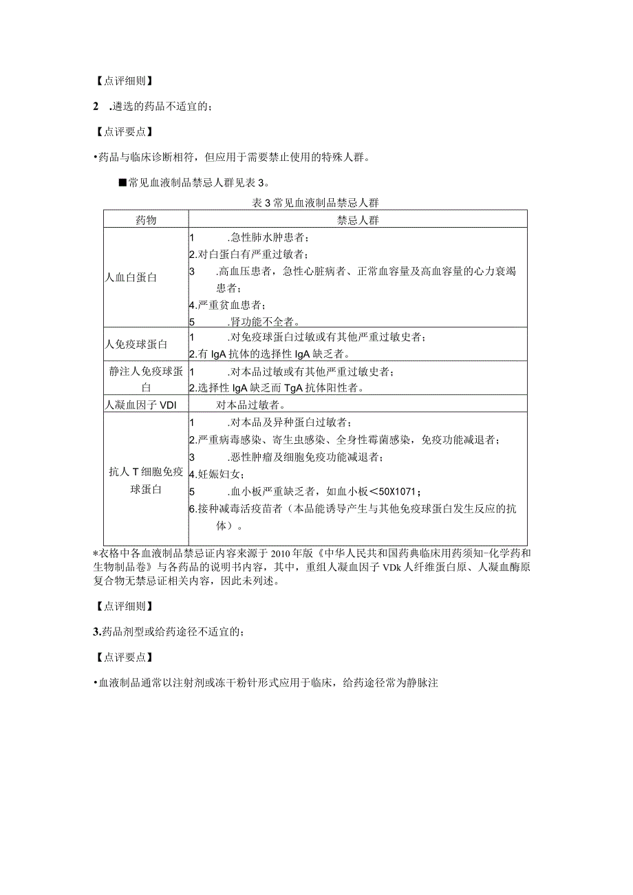 血液制品处方点评标准及细则要点.docx_第3页