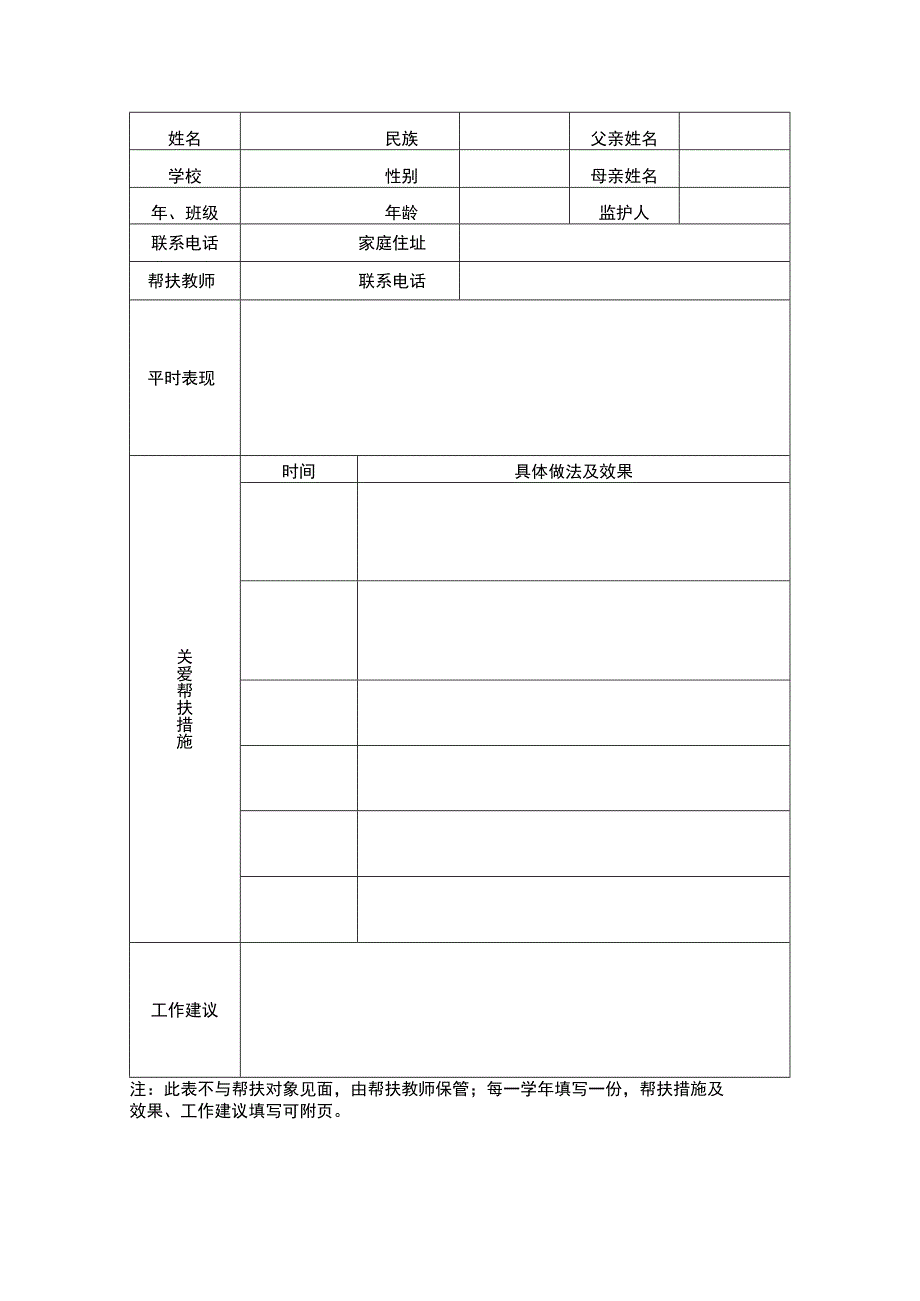 海南省贫困家庭学生关爱帮扶登记表.docx_第2页