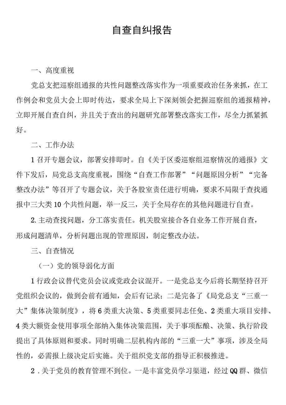 自查自纠报告.docx_第1页